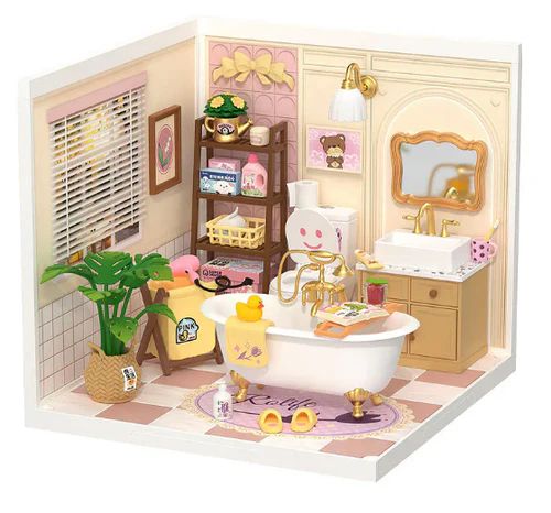 SUPER CREATORCASA EN MINIATURA PARA ARMAR - SUPER CREATOR BAÑO BUBBLE BATHROOM DW014 - 4
