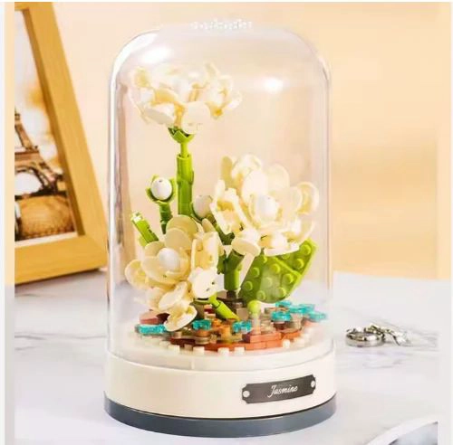 FLOR BLANCA- CAJA MUSICAL BOTANICA FLORAL - 3