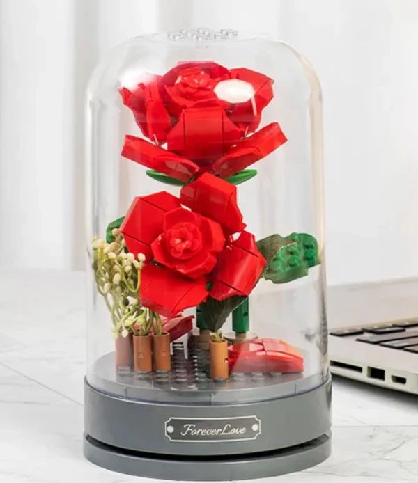 FLOR DE ROSA - CAJA MUSICAL BOTANICA FLORAL - 3