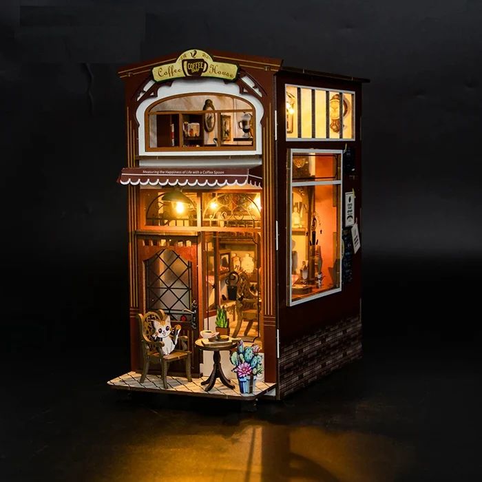 LIBRERIA Y CAFETERIA DE GATOS - SEPARADOR DE LIBROS ARMABLE - M2411 - 6