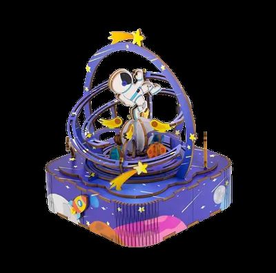PASEANDO POR EL ESPACIO - CAJA DE MUSICA ARMABLE MB007 - 2