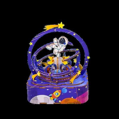 PASEANDO POR EL ESPACIO - CAJA DE MUSICA ARMABLE MB007 - 5