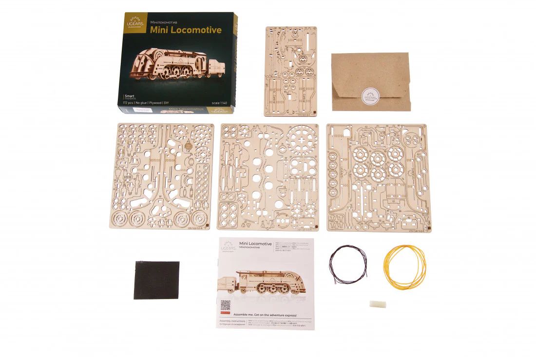 MINI LOCOMOTORA MECANICA (UGEARS) - 1