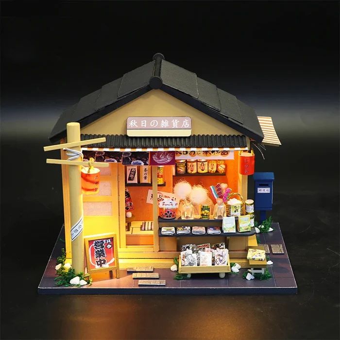 CASITA MEMORIES OF AUTUMN GROCERY STORE' – KIT DIY CON LUCES LED Y ESTILO JAPONE S - 3