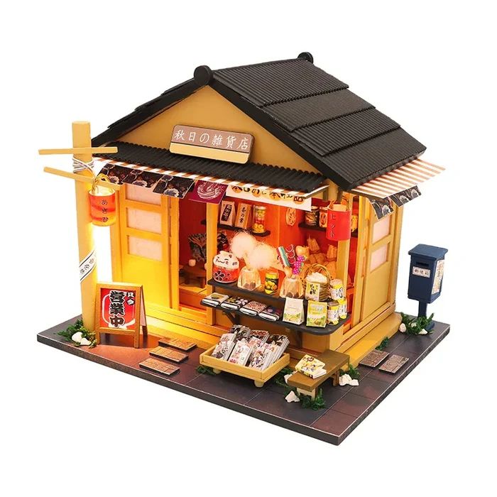CASITA MEMORIES OF AUTUMN GROCERY STORE' – KIT DIY CON LUCES LED Y ESTILO JAPONE S - 4