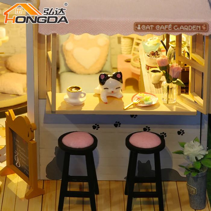 CAFETERIA DE GATITOS ARMABLE - CAT CAFE GARDEN - M2111 - 1