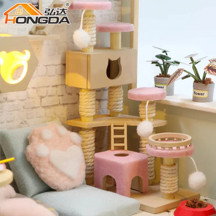 CAFETERIA DE GATITOS ARMABLE - CAT CAFE GARDEN - M2111 - 3