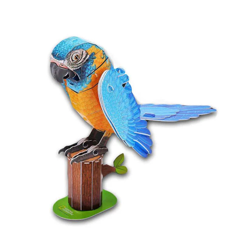 GUACAMAYO GARGANTA AZUL PUZZLE 3D CUBICFUN NATGEO - 3