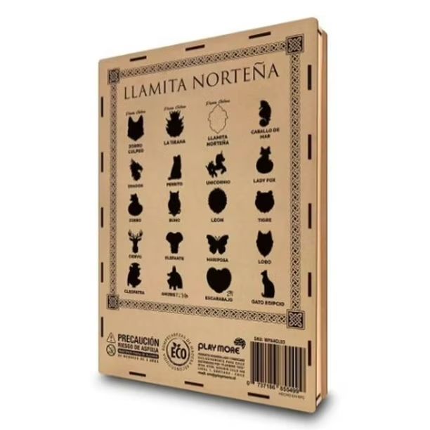 ROMPECABEZA DE MADERA LLAMA NORTEÑA DISEÑO CHILENO - 1