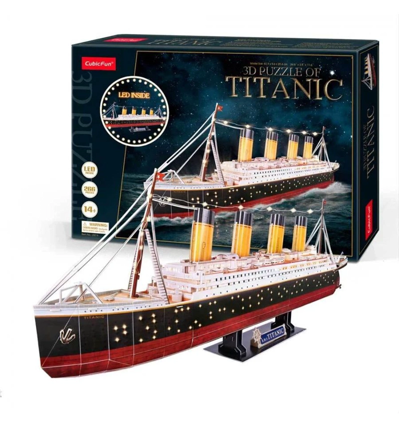 ROMPECABEZAS 3D TITANIC LED – 264 PIEZAS PARA ARMAR - 5