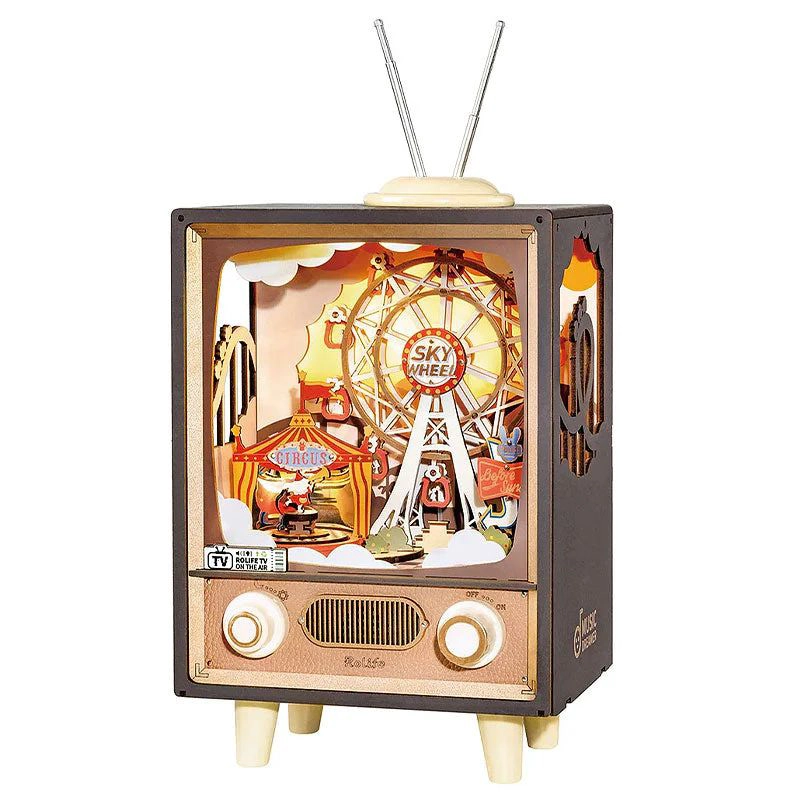 MINIATURA MECANISMO RADIO TV VINTAGE MUSICAL SUNSET CARNIE - 8