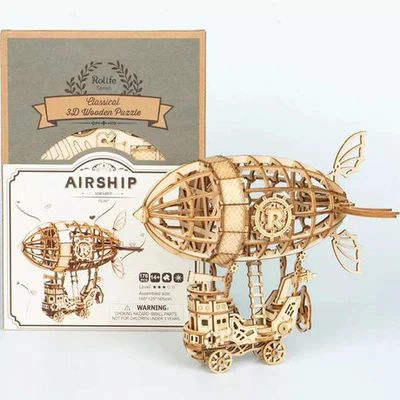 AIRSHIP - ROMPECABEZAS 3D - MAQUETA DE MADERA ROLIFE - 7