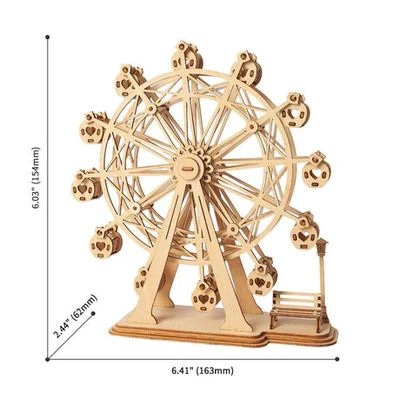 FERRIS WHEEL - ROMPECABEZAS 3D - MAQUETA DE MADERA ROLIFE - 7