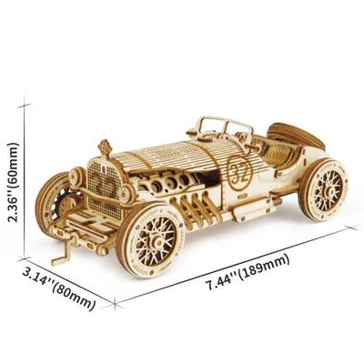 GRAND PRIX CAR V8 - ROMPECABEZAS 3D - MAQUETA DE MADERA ROLIFE - 6