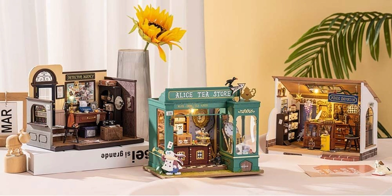 CASITA MINIATURA ALICE'S TEA STORE TIENDA DE TE ALICIA - 4