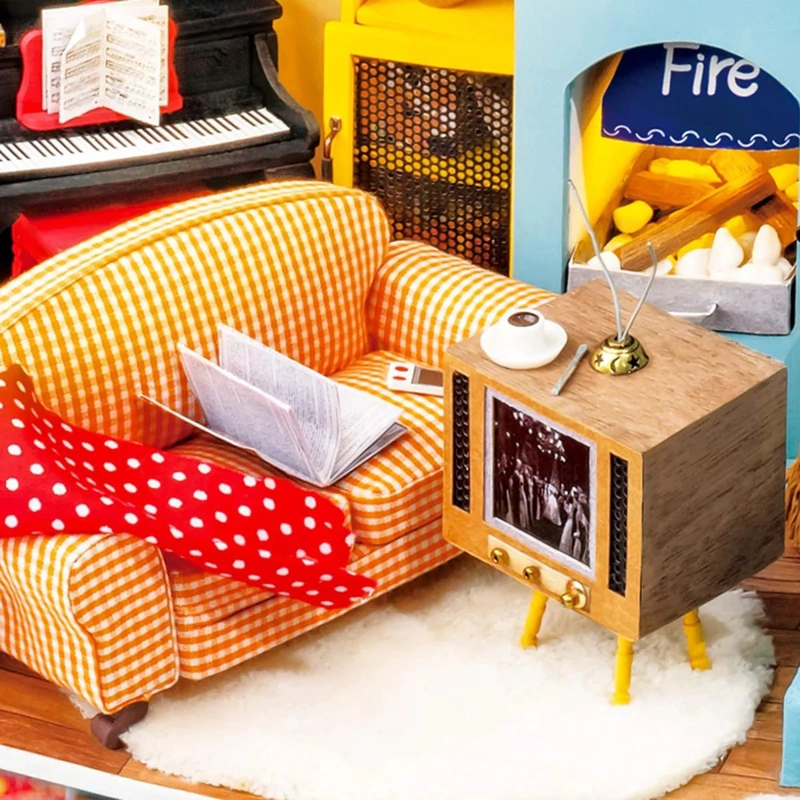 JOY'S PENINSULA LIVING ROOM - CASITAS MINIATURA ARMABLE ROBOTIME - 4
