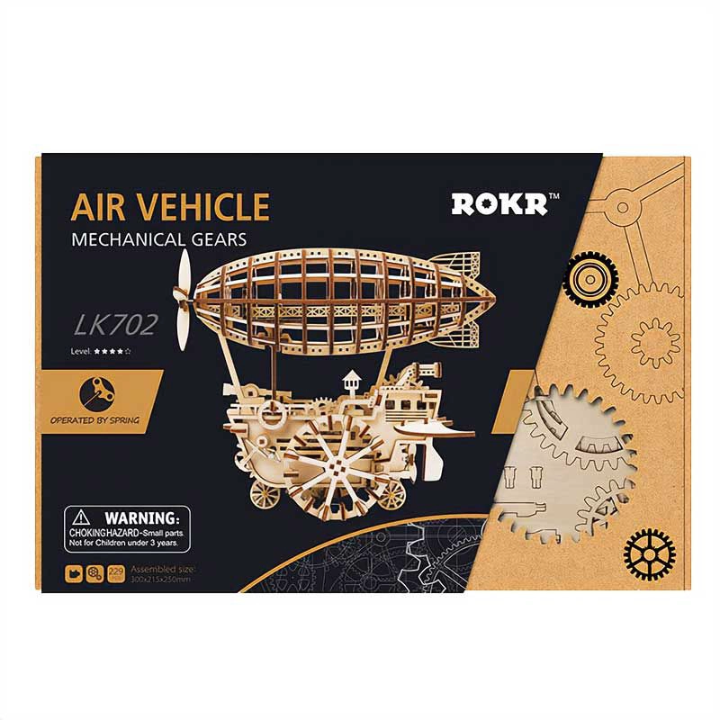 AIRSHIP DIRIGIBLE PUZZLE 3D DE MADERA - 1