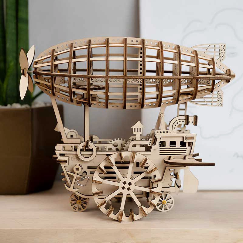 AIRSHIP DIRIGIBLE PUZZLE 3D DE MADERA - 2