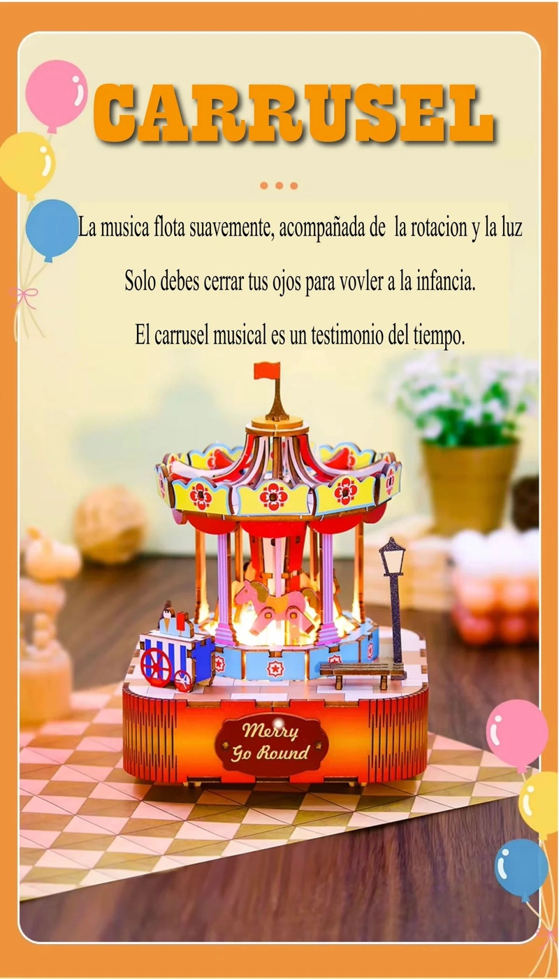 CARRUSEL MUSICAL - LUZ, MOVIMIENTO Y SONIDO - 1