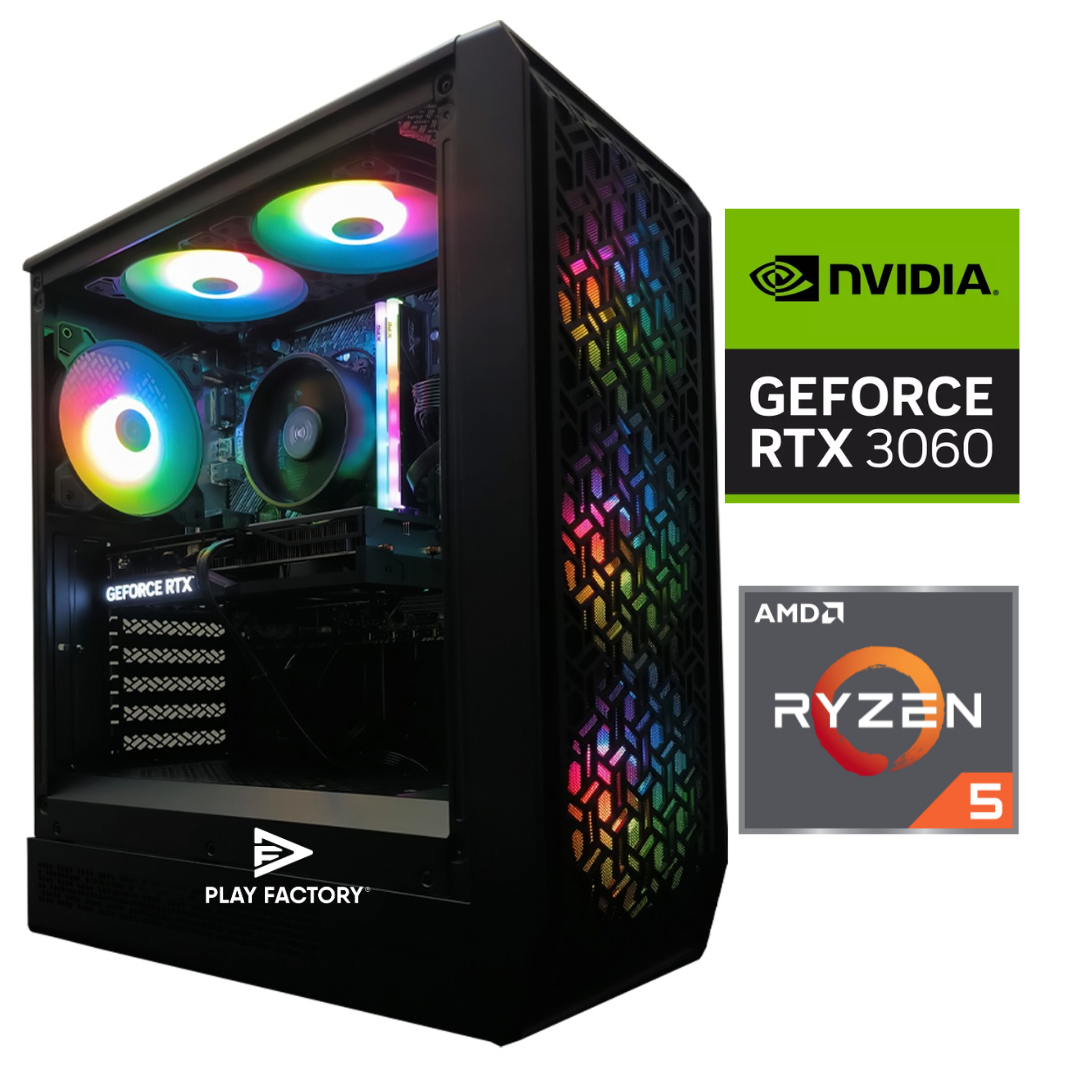PC GAMER AMD RYZEN 5 5500 RTX 3060 12GB 16GB RAM DD4 500GB WIN11