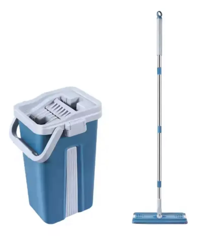 MOPA Y CUBO DE LIMPIEZA ERGONÓMICO LAVADO Y SECADO - 1