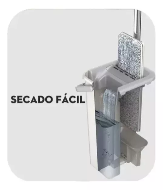 MOPA Y CUBO DE LIMPIEZA ERGONÓMICO LAVADO Y SECADO - 4