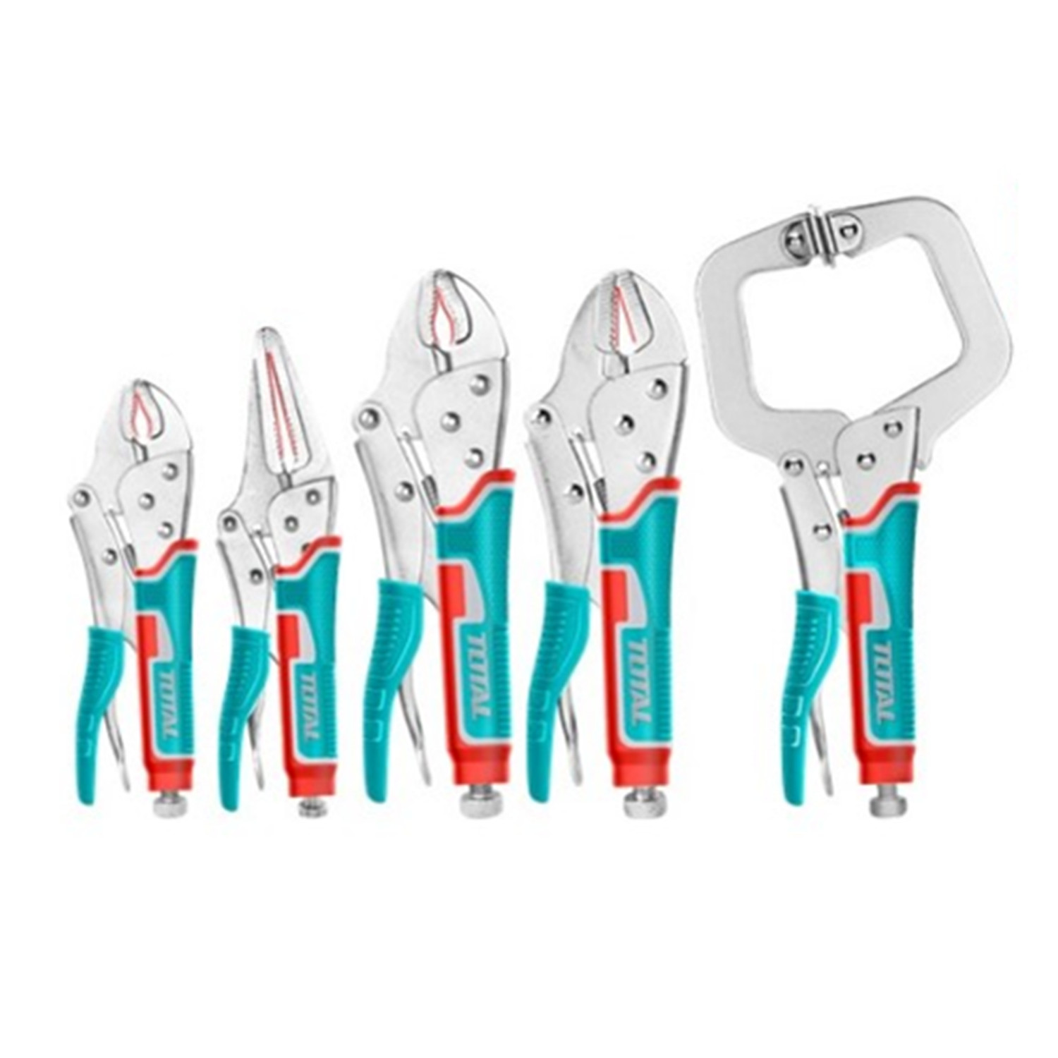 SET ALICATE TOTAL TOOLS TIPO CAIMAN PRESION TOS23091 5 PIEZAS - 2