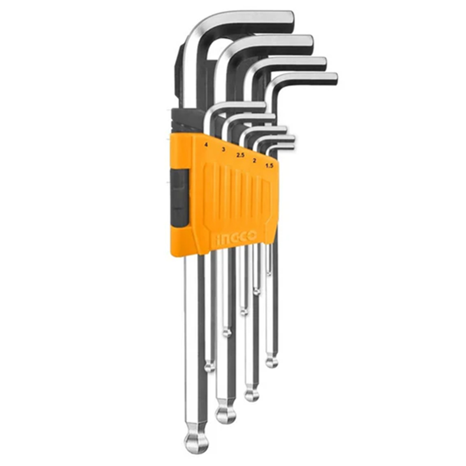 SET LLAVES INGCO HHK12091 MEDIANAS ALLEN HEXAGONAL 9 PIEZAS - 1