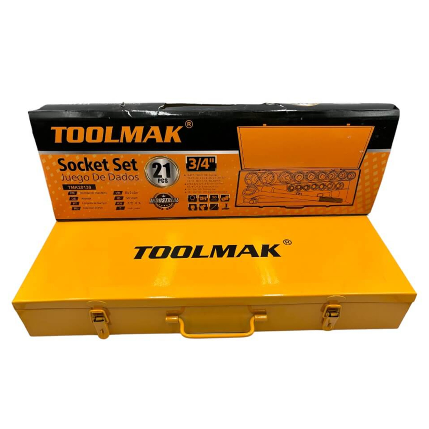 SET DADOS TOOLMAK TMK20130 CHICHARRA CUADRANTE 3/4 21 PIEZAS - 2