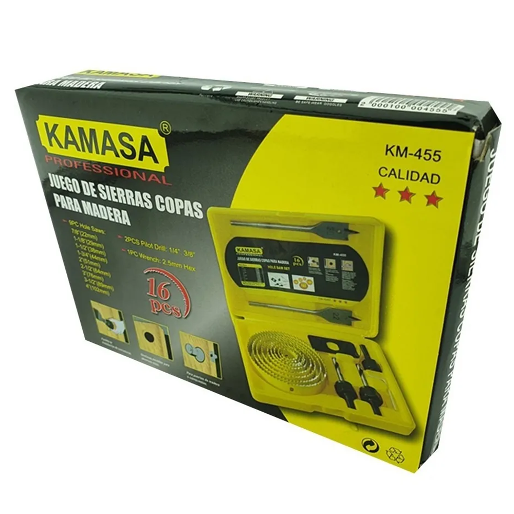 HOJA SIERRA KAMASA JUEGO COPAS 16 PIEZAS KM455 - 4