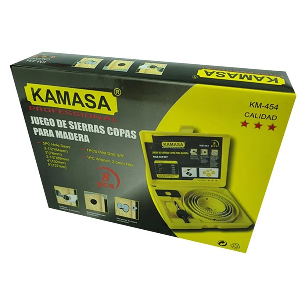 HOJA SIERRA KAMASA JUEGO COPAS 8 PIEZAS KM454 - 4