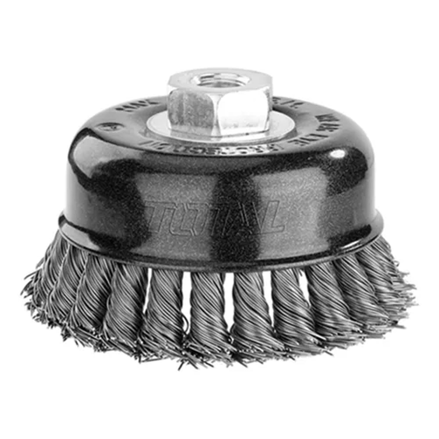 ESCOBILLA TOTAL TOOLS COPA TRENZADA TORCIDA 100MM ESMERIL TAC32045 - 1