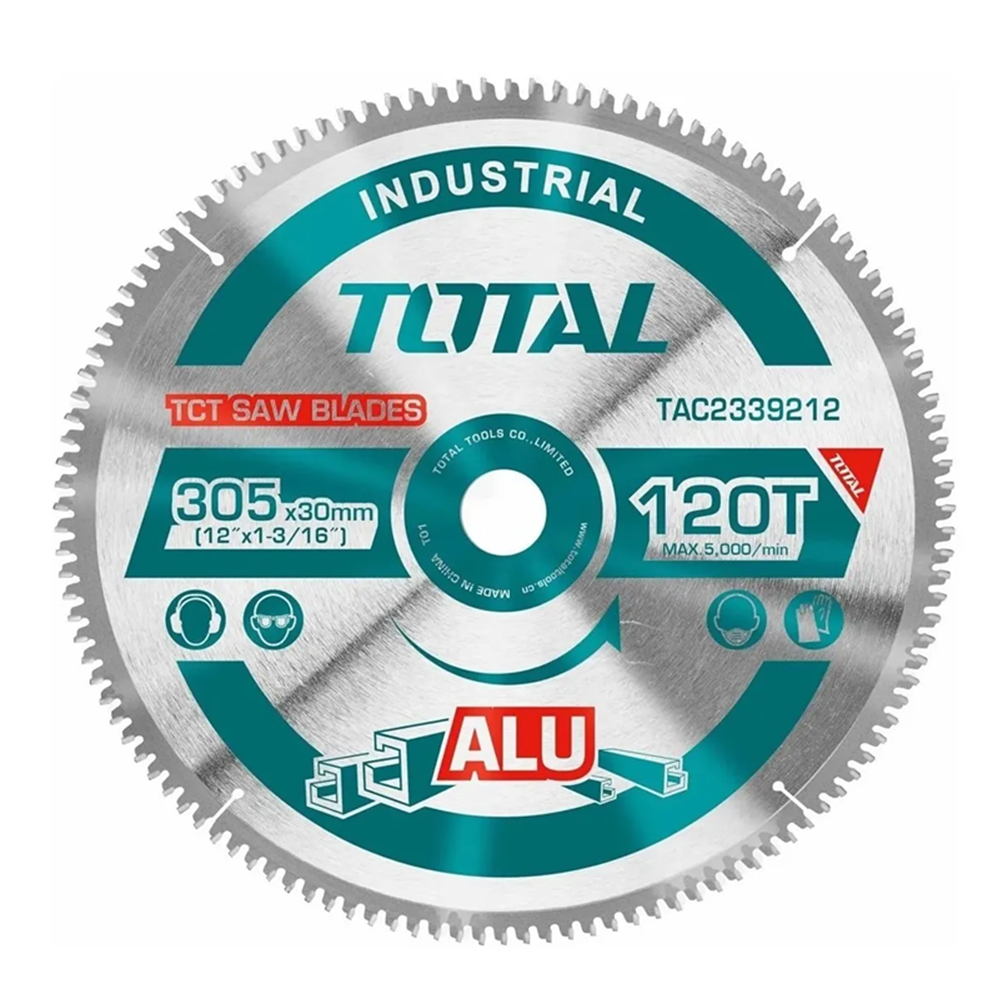 DISCO TOTAL TOOLS CORTE ALUMINIO 12 PULGADAS 120 DIENTES TAC2339212 - 1