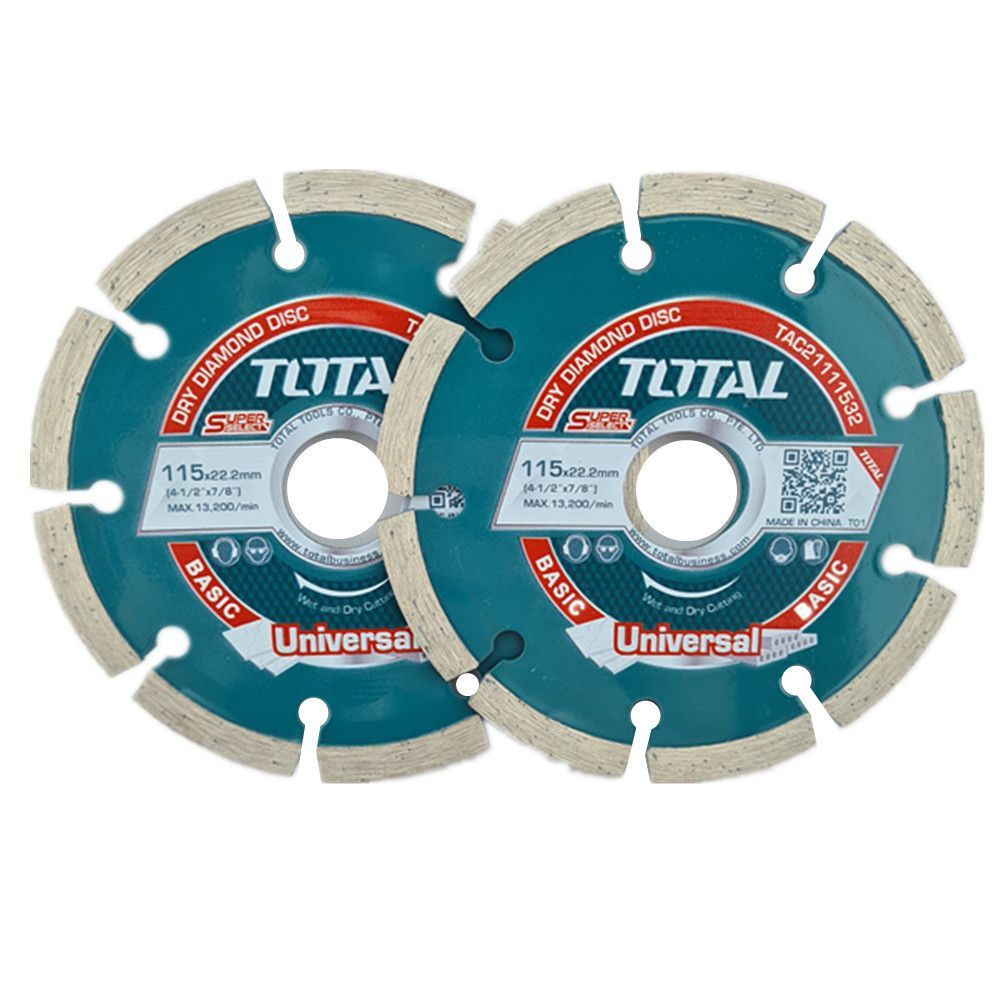PACK2 DISCO DIAMANTADO CORTE HÚMEDO SECO 115MM - 2