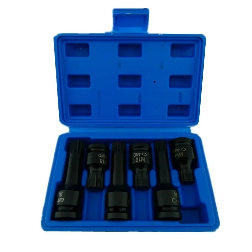 KIT TORXMETER SET JUEGO DADOS IMPACTO TORX 1/2 6 PIEZAS - 1