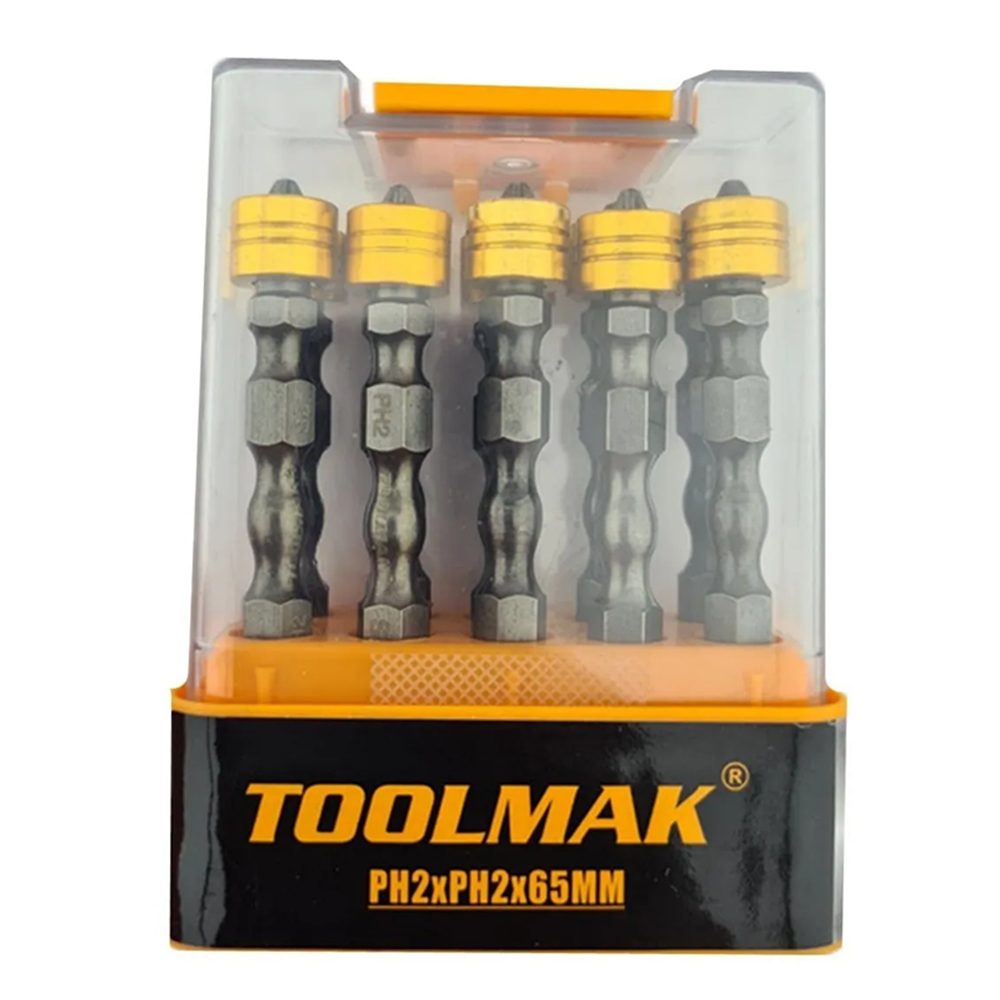 PUNTA TOOLMAK JUEGO PHILLIPS ALEACIÓN DOBLE S2PH2 10PC MAGNETICO TMK19724 - 1