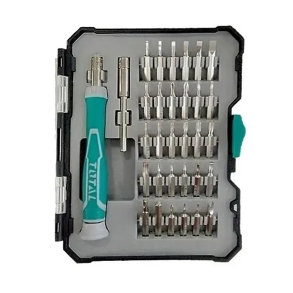 SET DESTORNILLADORES TOTAL TOOLS PRECISION TACSD30326 32 PIEZAS - 1