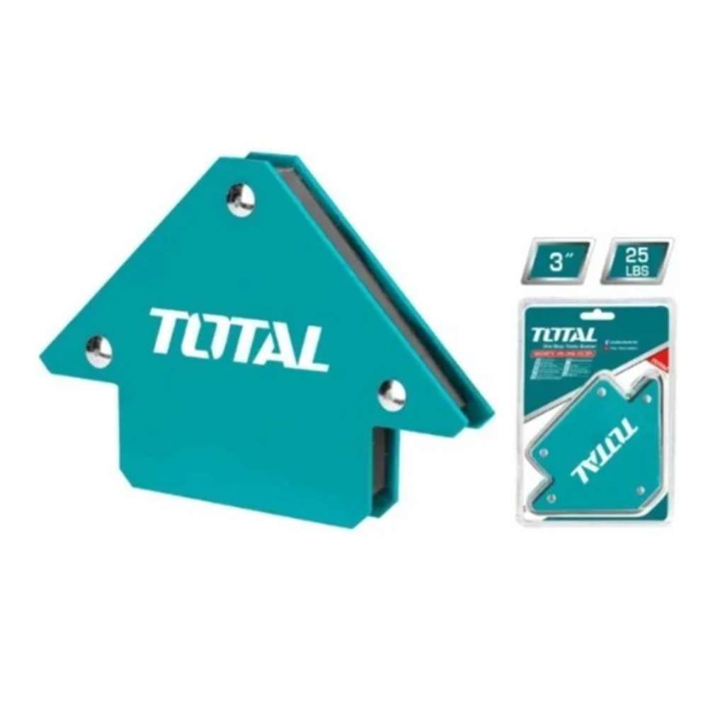 PACK ESCUADRA TOTAL TOOLS MAGNETICA 25 LBS 3" SOLDAR 4 PIEZAS - 2