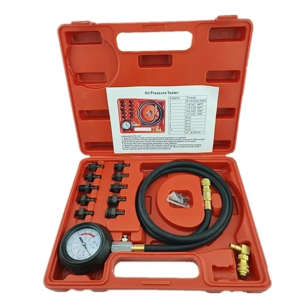 KIT MEDIDOR MANOMETRO PRESION DE ACEITE AUTOMOTRIZ UNIVERSAL - 1