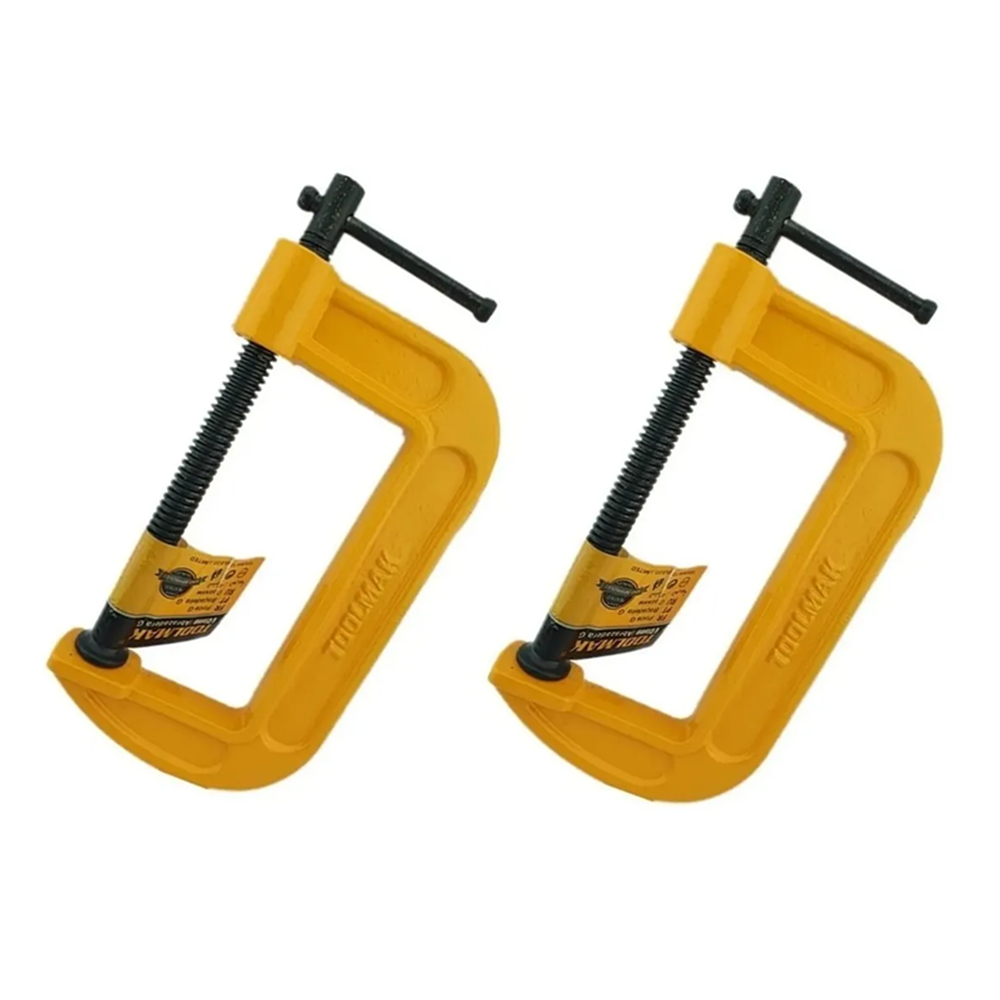 PACK 2 PRENSA TIPO C 4 PULGADAS TOOLMAK - 1