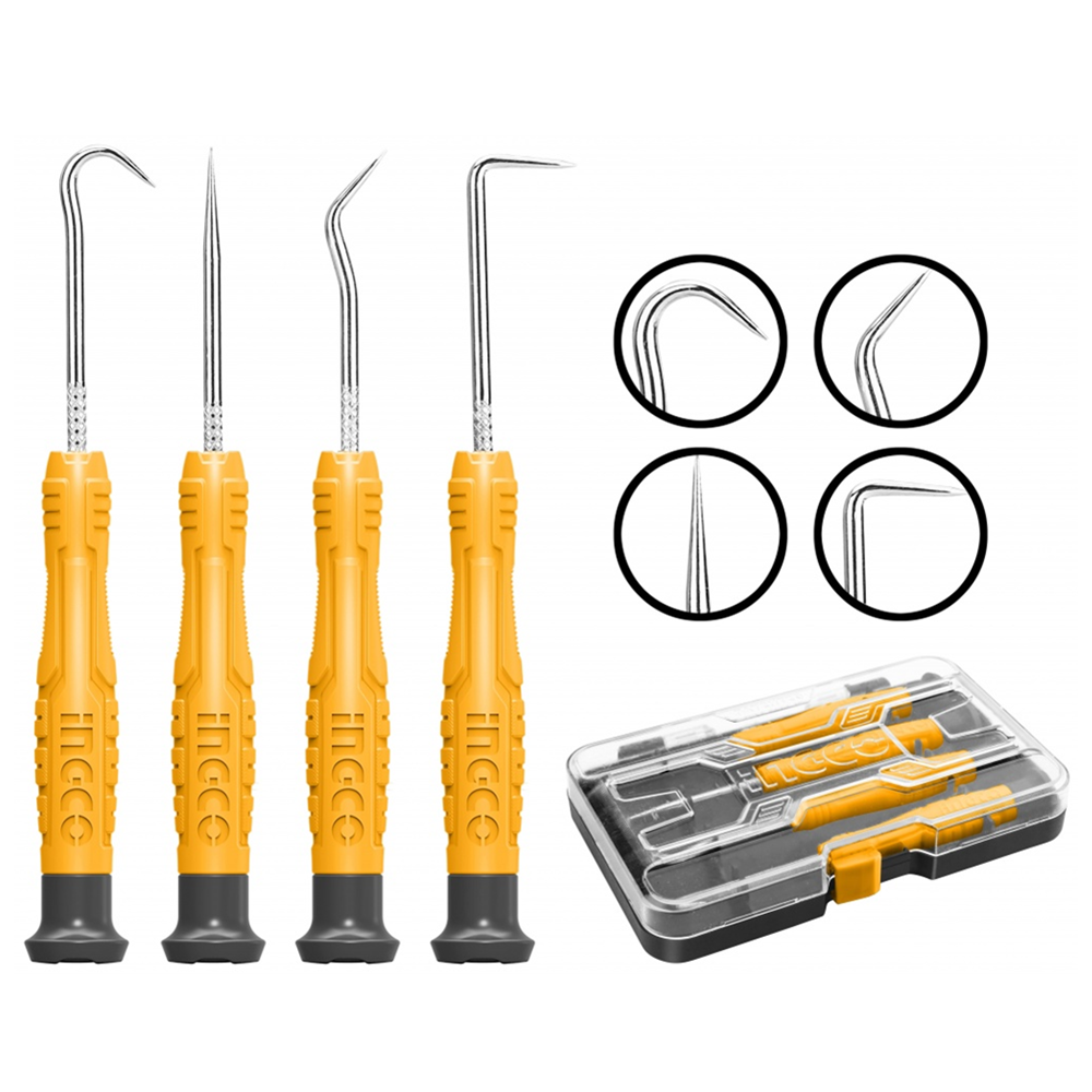 SET GANCHOS INGCO HKPHS0401 PUNTAS MULTIUSO AUTO 4 PIEZAS - 2