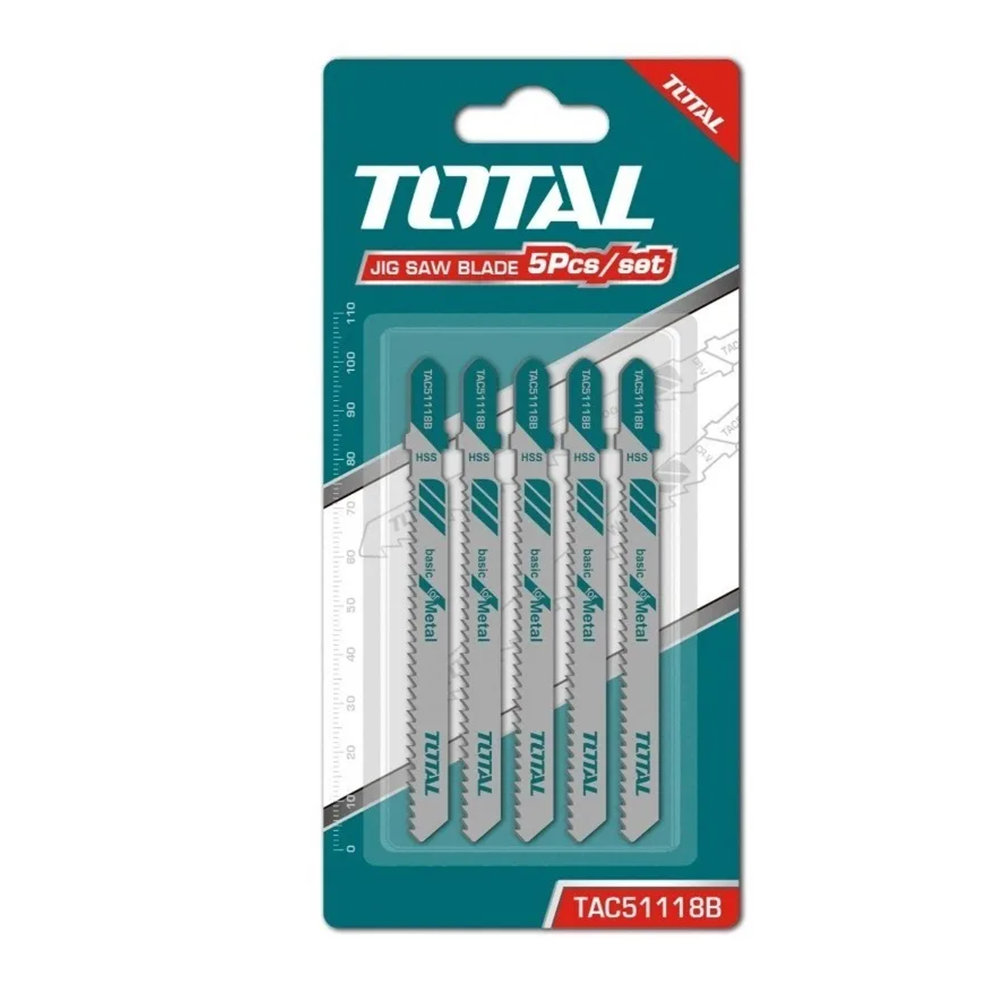 HOJA SIERRA TOTAL TOOLS SET JGO CALADORA P/ METAL 5 PCS TAC51118B - 1