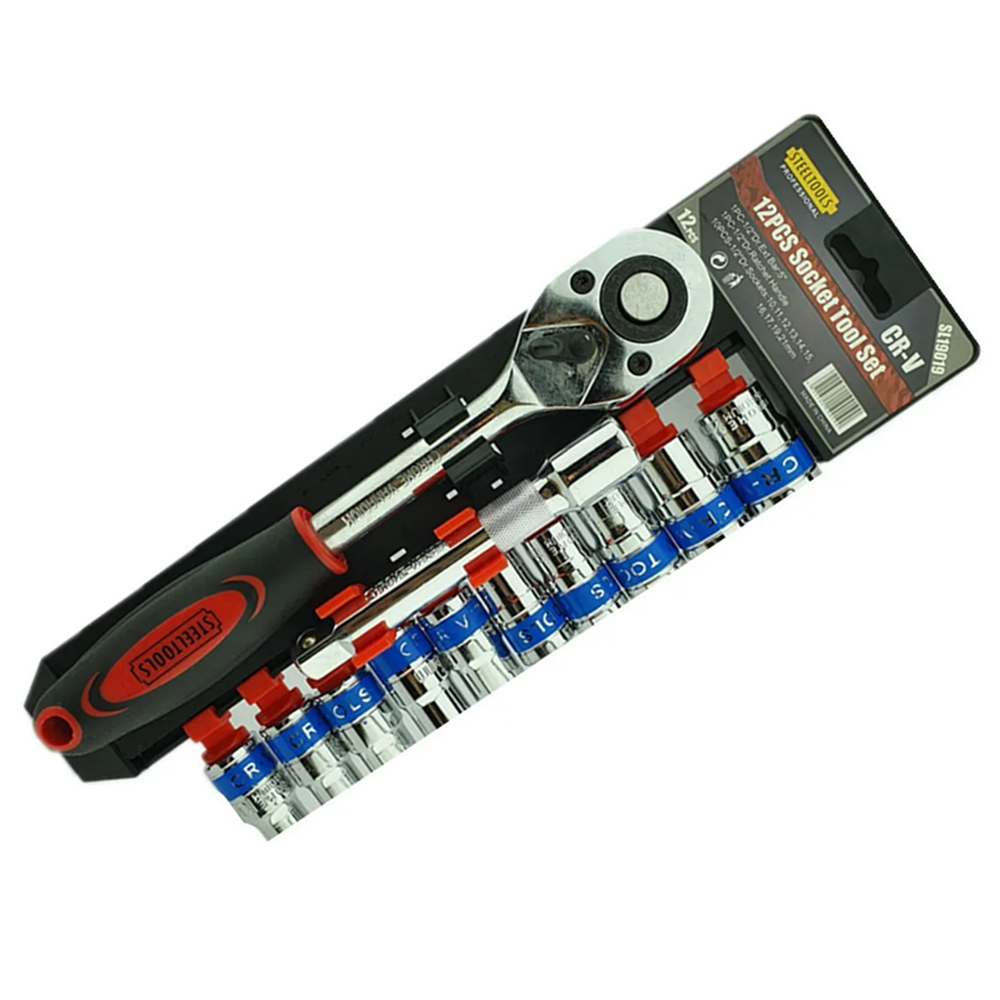 SET DADOS STEELTOOLS CHICHARRA 1/2 12 PIEZAS - 2