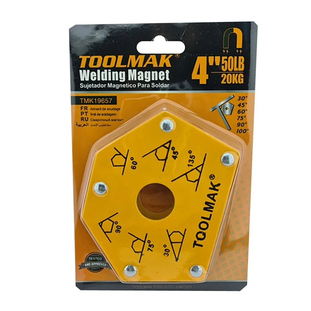 ESCUADRA TOOLMAK MAGNETICA 50 LBS SOLDAR MULTI-ANGULO TMK19657 - 2