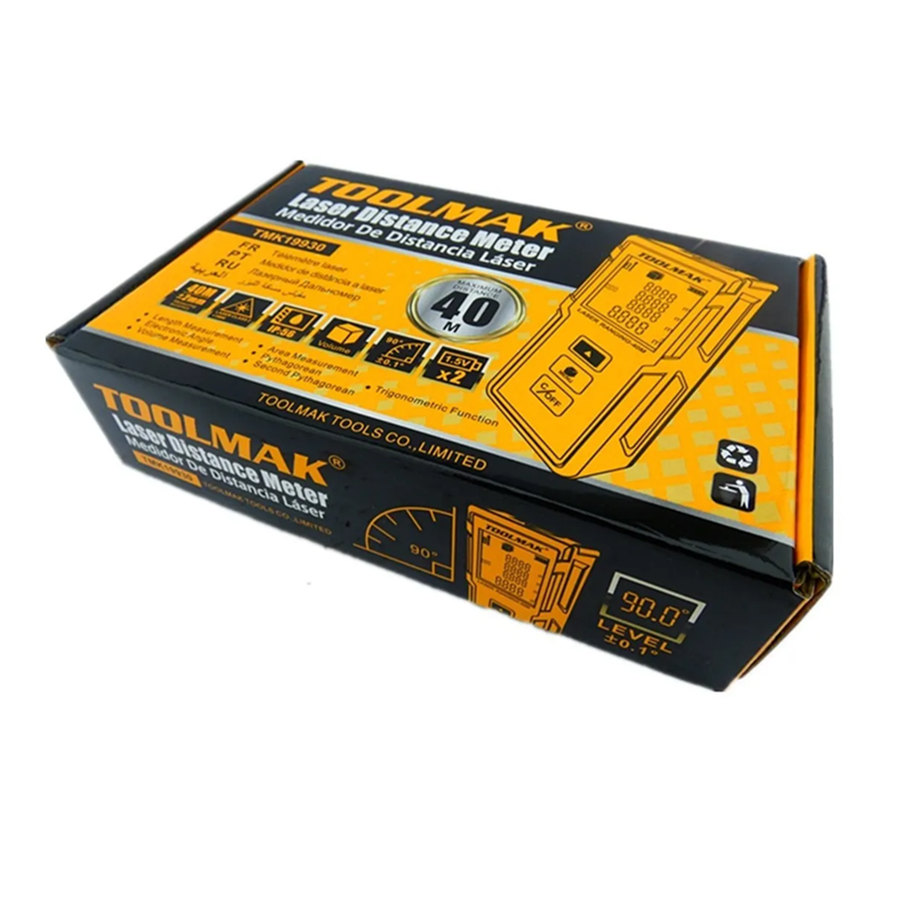 MEDIDOR DISTANCIA TOOLMAK TMK19930 LÁSER 40 M - 2