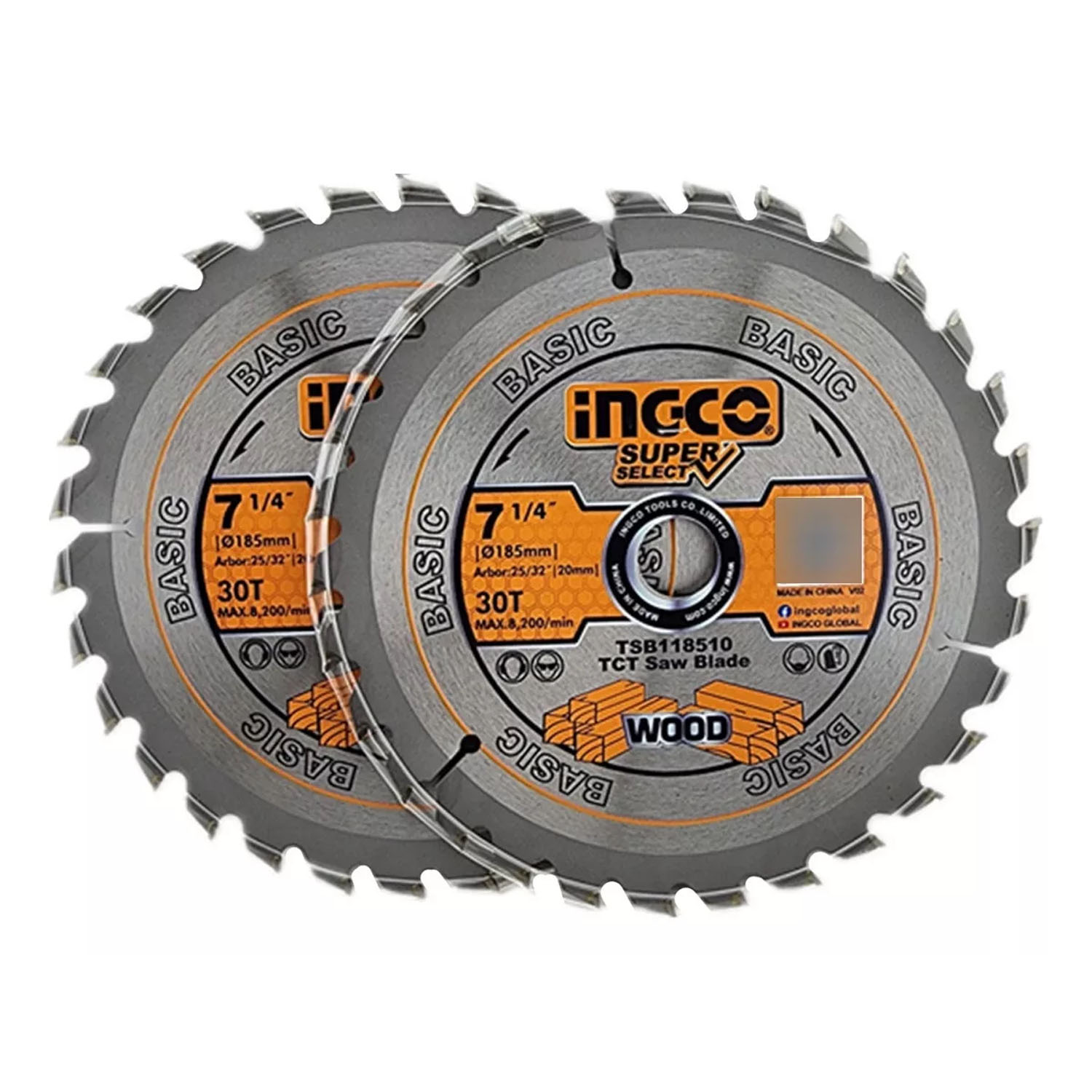 PACK 2 HOJA DISCO SIERRA CIRCULAR 7 1/4 30 DIENTES INGCO - 1