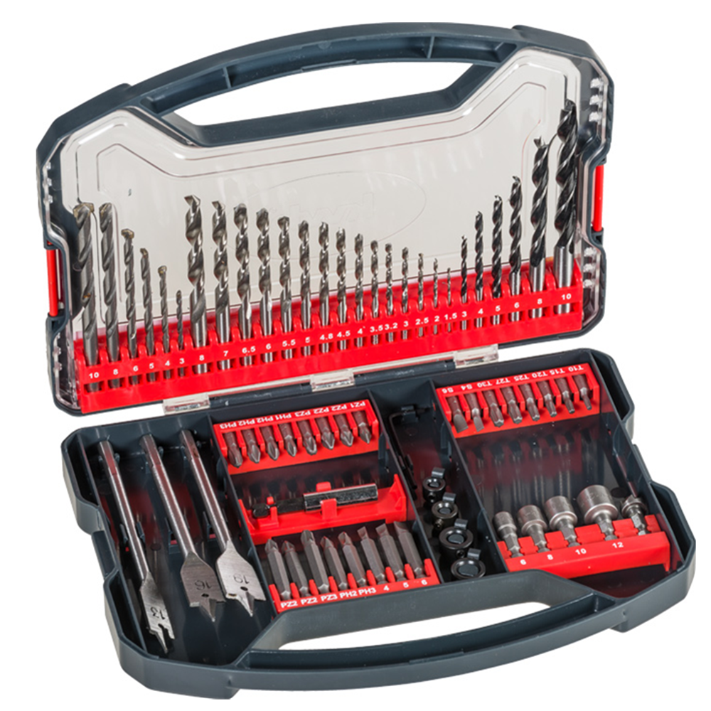 PUNTAS KWB Y BROCAS P/ ATORNILLAR TALADRAR 62 PCS - 1