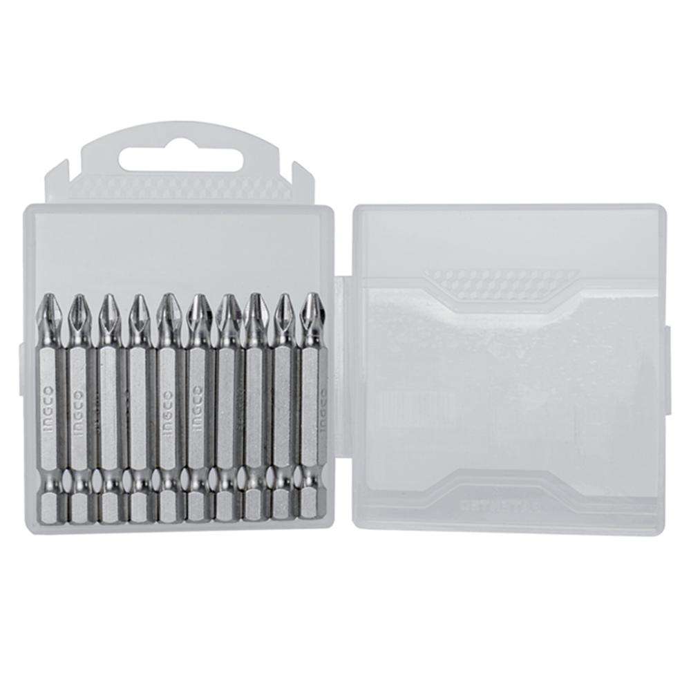 PUNTAS INGCO PHILLIPS HEX S2 PH2 10PCS MAGNETICO - 1