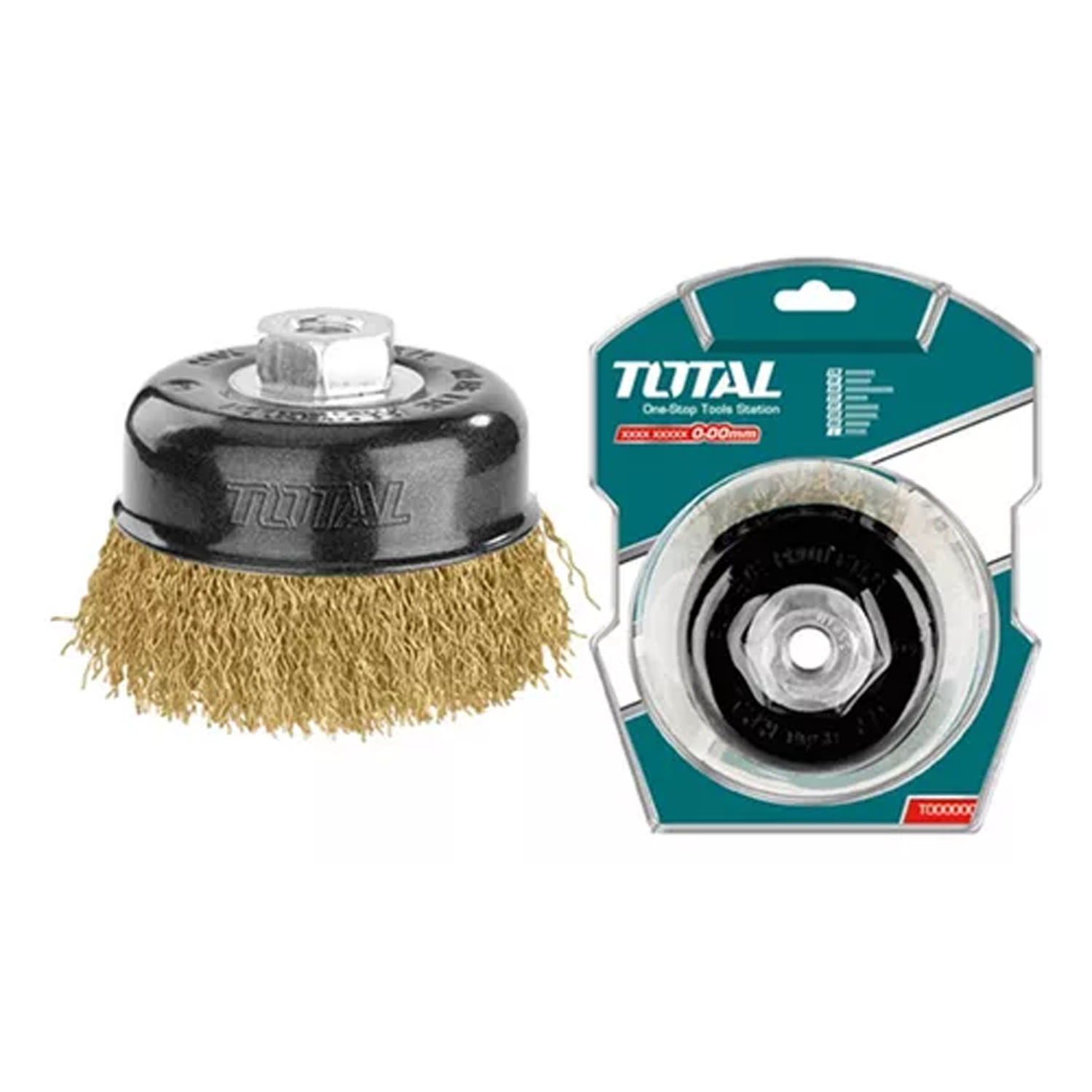 ESCOBILLA TOTAL TOOLS COPA RIZADA 75MM ESMERIL TAC31035 - 1