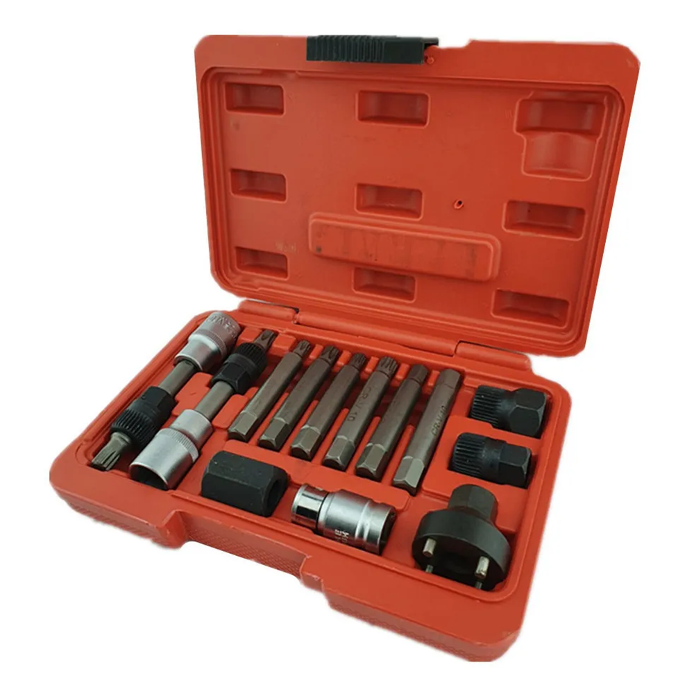 PUNTAS TORXMETER DADOS EXTRACTOR POLEAS ALTERNADOR 13 PIEZAS UNIVERSAL - 2